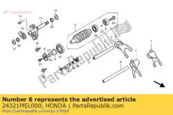 Tutaj możesz zamówić wa? A, wide? Ki zmiany biegów od Honda , z numerem części 24321MEL000: