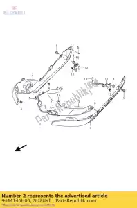 Suzuki 9444146H00 cubierta, capucha del cuerpo - Lado inferior