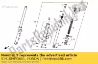 51410MW3601, Honda, pipe comp., fr. fork (showa) honda cb 750 1992 1994 1995 1996 1997 1998 1999 2001, New