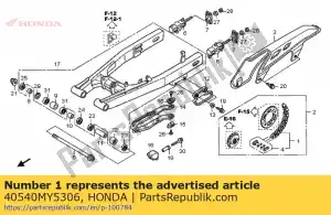 honda 40540MY5306 chaîne, entraînement (rk excel) (rk525smoz5120lj fz) (maillon standard 112l) - La partie au fond