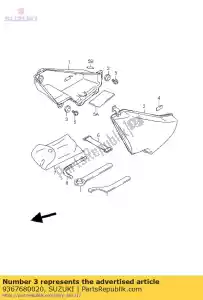 suzuki 9367680020 pad,balancer br - Bottom side