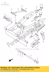 suzuki 6139008F00 guardia, cadena - Lado inferior