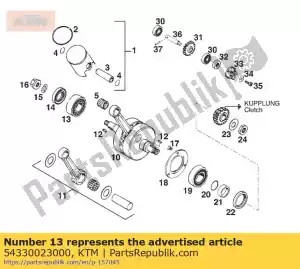 ktm 54330023000 rollager nu205e / b tgp c3 - Onderkant