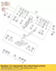 Qui puoi ordinare bullone per cantilever da KTM , con numero parte 76403032015: