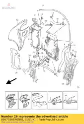 tape, radiator c van Suzuki, met onderdeel nummer 6867036E40N8J, bestel je hier online: