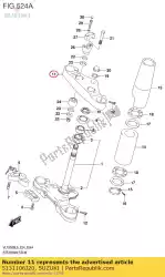 Ici, vous pouvez commander le support, supérieur auprès de Suzuki , avec le numéro de pièce 5131106J20: