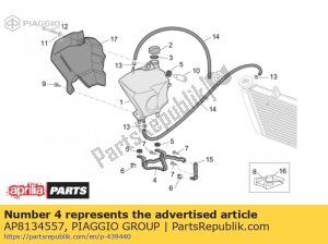 aprilia AP8134557 expansion tank support - Bottom side