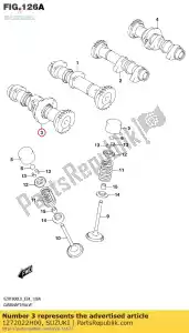 Suzuki 1272022H00 árbol de levas comp, e - Lado inferior