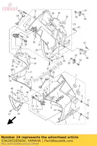 yamaha 5JW283285000 emblema - Lado inferior