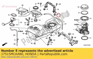 Honda 17515MCAA80 guma, mocowanie zbiornika paliwa - Dół