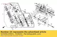 52440KZ4A91, Honda, Régleur, force d'amortissement de compression honda cr 125 2000 2001 2002 2003 2004 2005 2006 2007, Nouveau