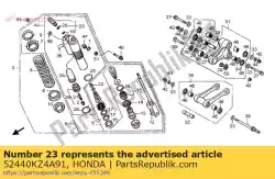 Ici, vous pouvez commander le régleur, force d'amortissement de compression auprès de Honda , avec le numéro de pièce 52440KZ4A91: