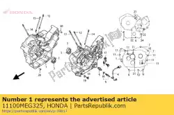 Here you can order the crankcase set,rig from Honda, with part number 11100MEG325: