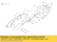 GU05573332, Piaggio Group, achter kuip. zwart moto-guzzi breva v ie 1100 2005, Nieuw