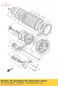 yamaha 36Y161810000 espaciador 1 - Lado inferior