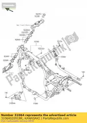 Qui puoi ordinare pipe-comp, downtube, rh, bl vn170 da Kawasaki , con numero parte 31064020918R: