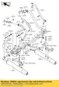 Kawasaki 180040004 komora-premuffler - Dół