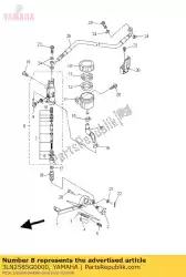 Aqui você pode pedir o anel de retenção, cilindro mestre em Yamaha , com o número da peça 3LN2585G0000: