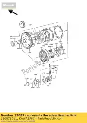 Qui puoi ordinare mozzo, frizione kh100-g2 da Kawasaki , con numero parte 130871011: