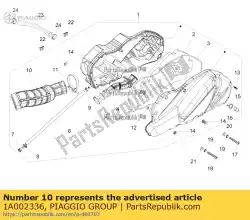 luchtfilter hoes van Piaggio Group, met onderdeel nummer 1A002336, bestel je hier online:
