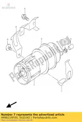 Here you can order the holder,catch ta from Suzuki, with part number 4488210F00: