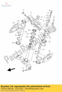 Suzuki 5185138G00 ficar, headl.r - Lado inferior