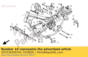 Honda 50353KEN740 placa r.up.eng.hang. - Lado inferior