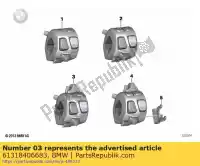 61318406683, BMW, commutateur combiné gauche bmw  750 850 1200 1250 2012 2013 2014 2015 2016 2017 2018 2019 2020 2021, Nouveau