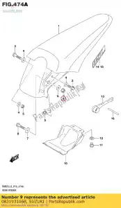 suzuki 083193106B nut - Bottom side