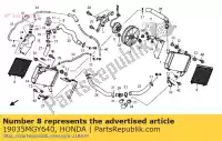 19035MGY640, Honda, guide, l. radiator inner honda vfr 800 2011 2012 2013, New