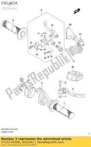 suzuki 5715135G00 colarinho, acelerador - Lado inferior