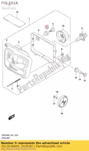 Suzuki 3513638A00 schroef, montage - Onderkant