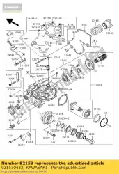 Here you can order the bolt,8x80 from Kawasaki, with part number 921530433: