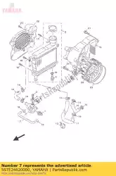 kap, radiator van Yamaha, met onderdeel nummer 5STE24620000, bestel je hier online: