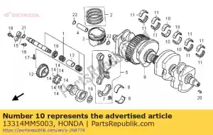 Honda 13314MM5003 rolamento d, principal (14 mm) (p - Lado inferior