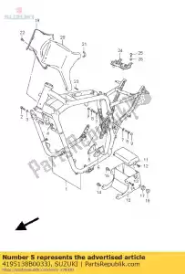 Suzuki 4195138B0033J plate,eng mnt 4 - Bottom side