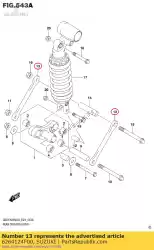 Aqui você pode pedir o haste, almofada traseira em Suzuki , com o número da peça 6264124F00: