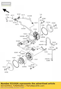 kawasaki 921920002 tubo, rr head-air switch vn1600 - Lado inferior