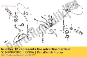Honda 53166GGC900 greep, l handvat - Onderkant