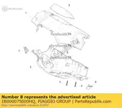 Tutaj możesz zamówić hinterer lenkerdeckel od Piaggio Group , z numerem części 1B000075000HQ: