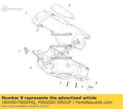 Qui puoi ordinare hinterer lenkerdeckel da Piaggio Group , con numero parte 1B000075000HQ: