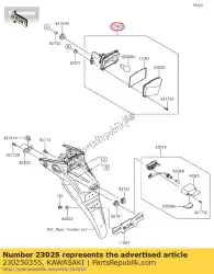 Tutaj możesz zamówić ogon lampy klx150ef od Kawasaki , z numerem części 230250355: