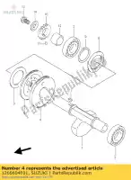 1266604F01, Suzuki, biela de engranaje suzuki lt a xf 500 650 1997 1998 1999 2000 2001, Nuevo