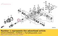 Aqui você pode pedir o eixo, hélice em Honda , com o número da peça 40201HM8000: