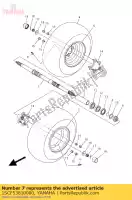 1SCF53810000, Yamaha, axle, wheel yamaha yfm 300 2013, New