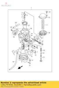 Suzuki 1341747E00 primavera - Lado inferior