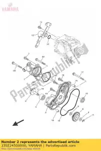 yamaha 33SE24500000 eje impulsor culo - Lado inferior