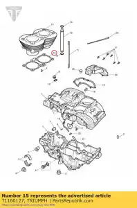 triumph T1160127 podstawa uszczelki 2 cyl dia 90 - Dół