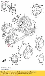 suzuki 1138104K00 ok?adka, kontakt b - Dół