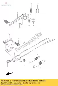 suzuki 4231019F00 comp, suporte - Lado inferior